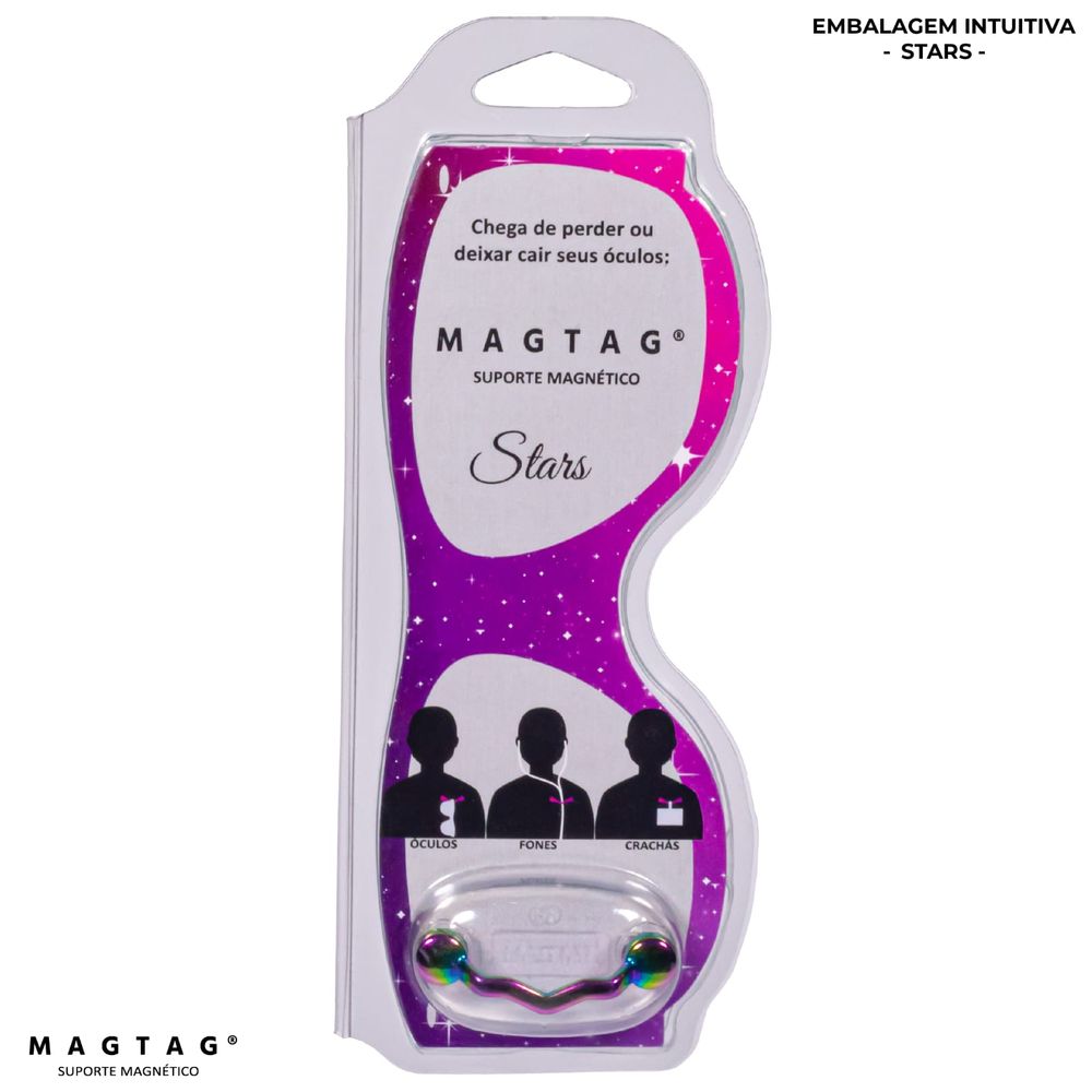 Magtag Suporte Magnético Stars Furta-cor