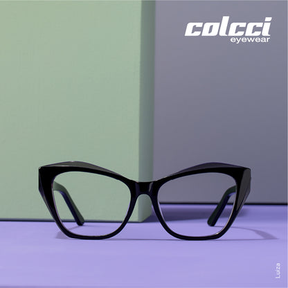 Colcci Luiza Preto Fume Brilho - Grau - 55 mm