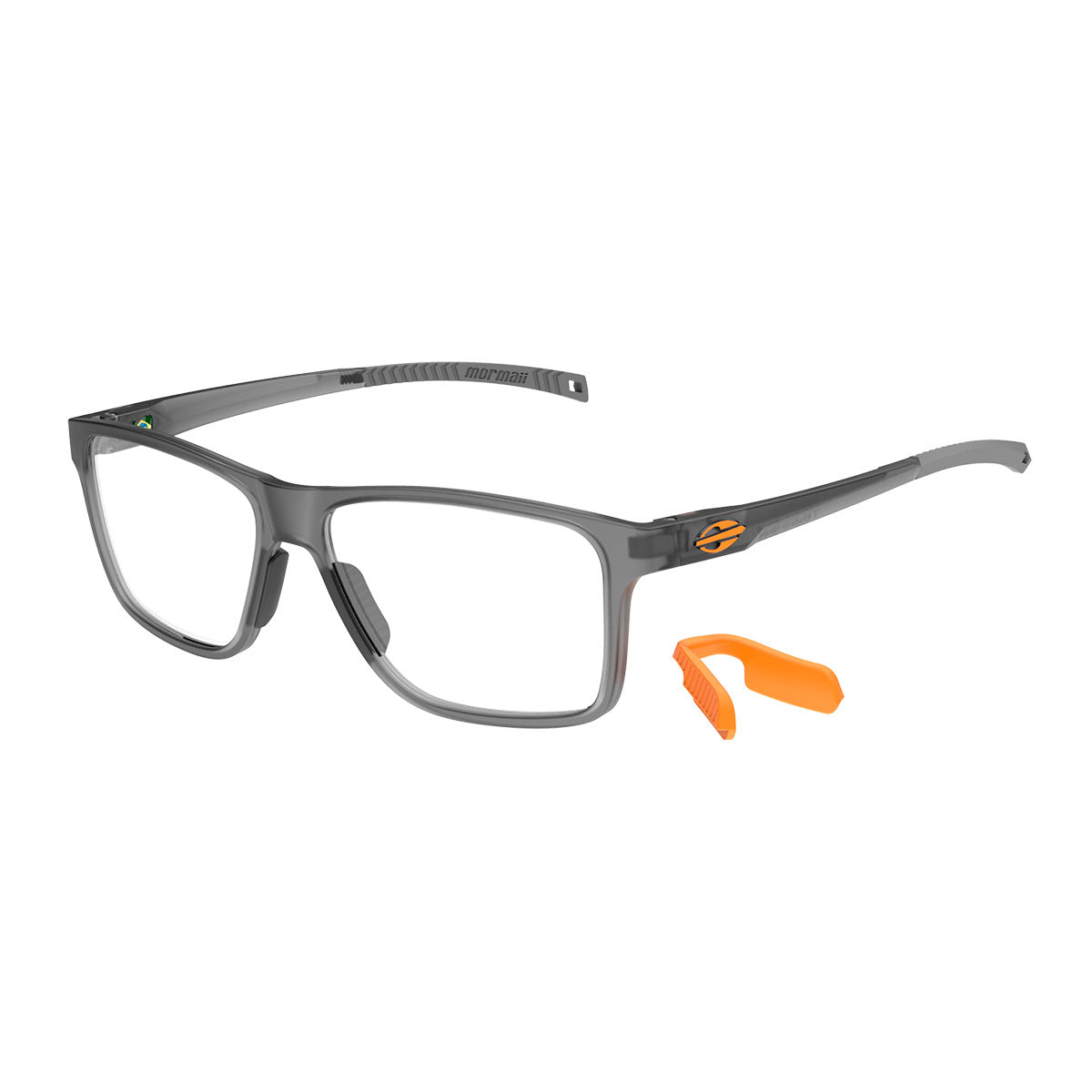 Mormaii Olimpo Cinza Fosco e Laranja - Grau - 57 mm