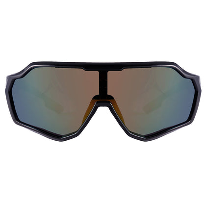 Mormaii Bravus Esportivo Preto Brilho/ Dourado Espelhado - Solar - TAM 155 mm