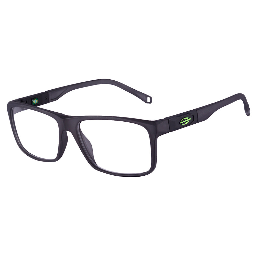 Mormaii M6145 Retangular Chumbo Fosco/ Preto - Grau - TAM 56 mm– Oculos Shop