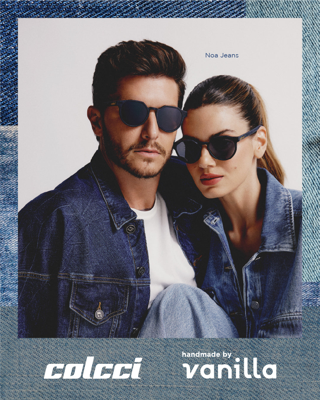 Colcci Noa Jeans Edição Vanilla Azul Jeans - Sol - 52 mm