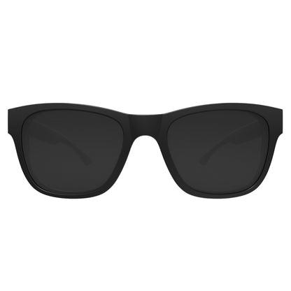 HB Sultan Matte Black/ Gray Polarized Lente 5,3 cm  - Grau