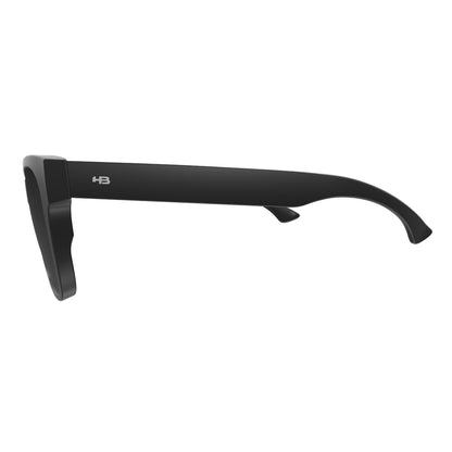 HB Sultan Matte Black/ Gray Polarized Lente 5,3 cm  - Grau