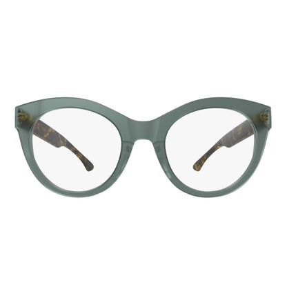 HB 0485 M. Green Classical Havana Lente 4,9 cm  - Grau