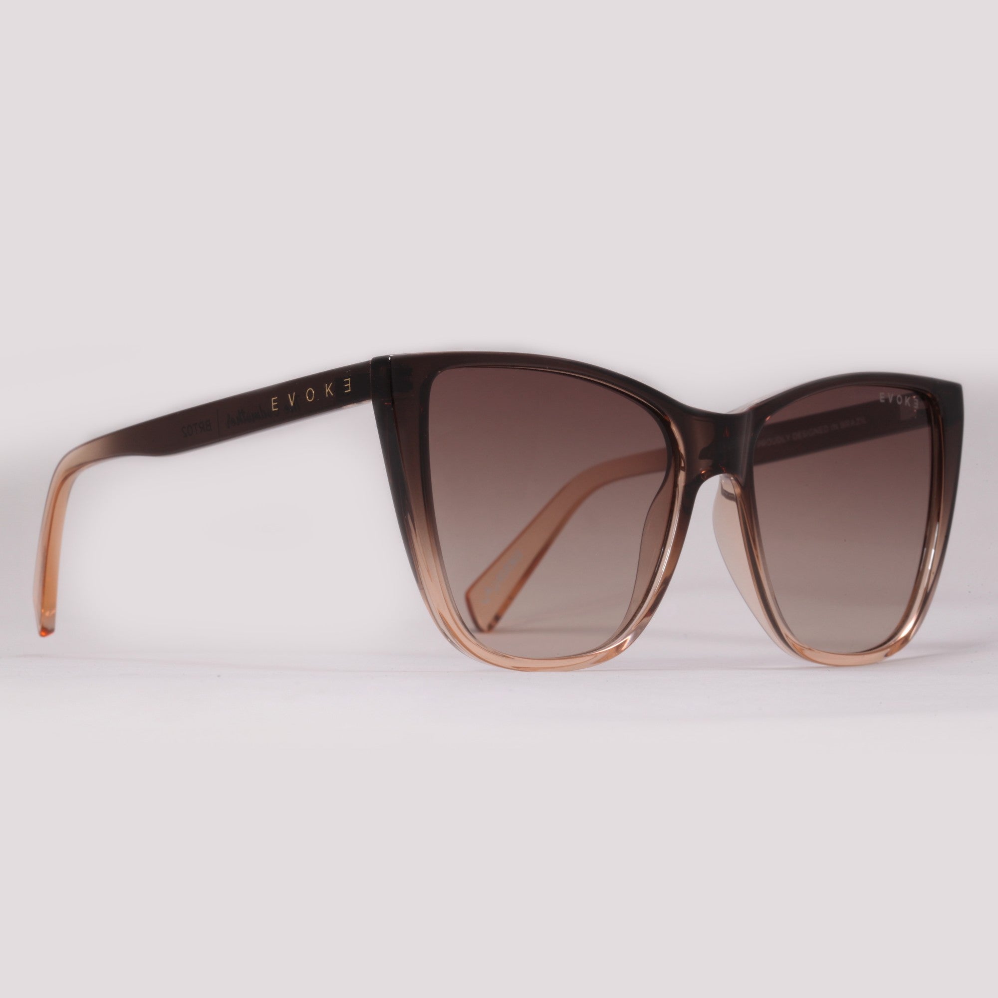 Evoke New The Godmother BRT02 Crystal Brown/ Brown Gradient - Solar