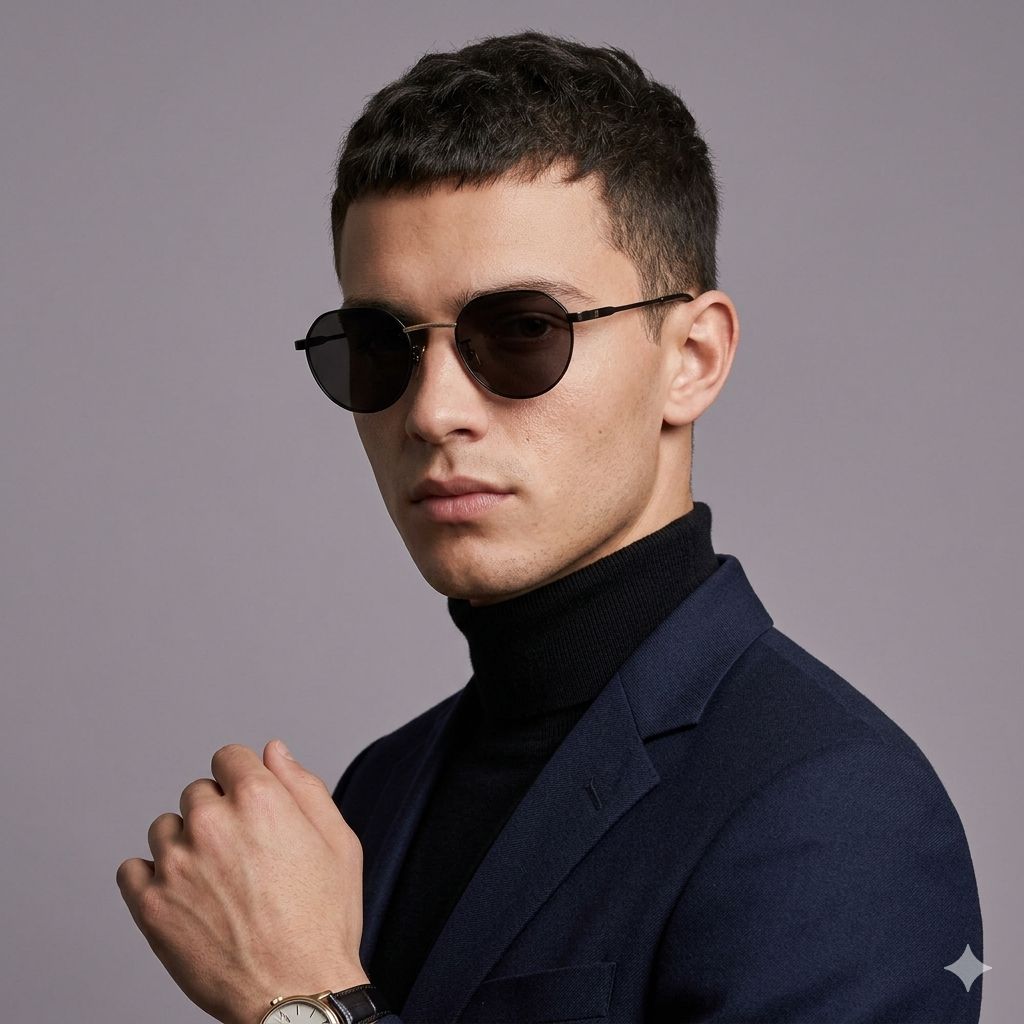 Dunhill DU0064S 001 Preto Brilho Preto - Sol - 50 mm