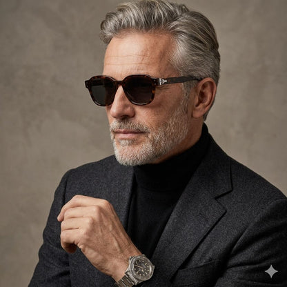 Dunhill DU0046SA 002 Marrom Mesclado Preto - Sol - 56 mm