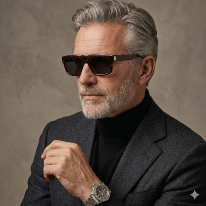 Dunhill DU0055S 002 Marrom Mesclado Preto - Sol - 57 mm