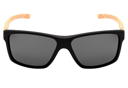 HB Freak Matte Black Wood Polarized Gray - Solar - 56 mm