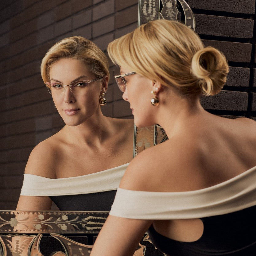 Ana Hickmann Mia 5 AH10063 04B Dourado - Grau - 58 mm