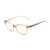 Óculos de Grau Jolie JO 6049 H02 Bege Translúcido Brilho - Lente 4,9 cm