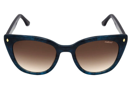 Óculos de Sol Colcci C0125 Azul Mesclado Brilho/ Marrom Degradê