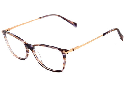 Hickmann HI 6117 E02 Marrom e Roxo Mesclado Brilho - 53 mm  - Grau