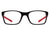Óculos de Grau HB Polytech Teen 93153 Matte Black Red - Lente 4,8 cm