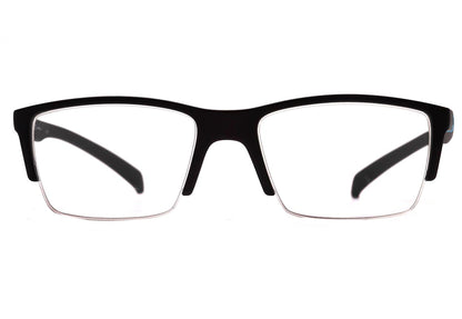 Óculos de Grau HB Polytech M 93155 Matte Black D. Light Blue - 55 mm