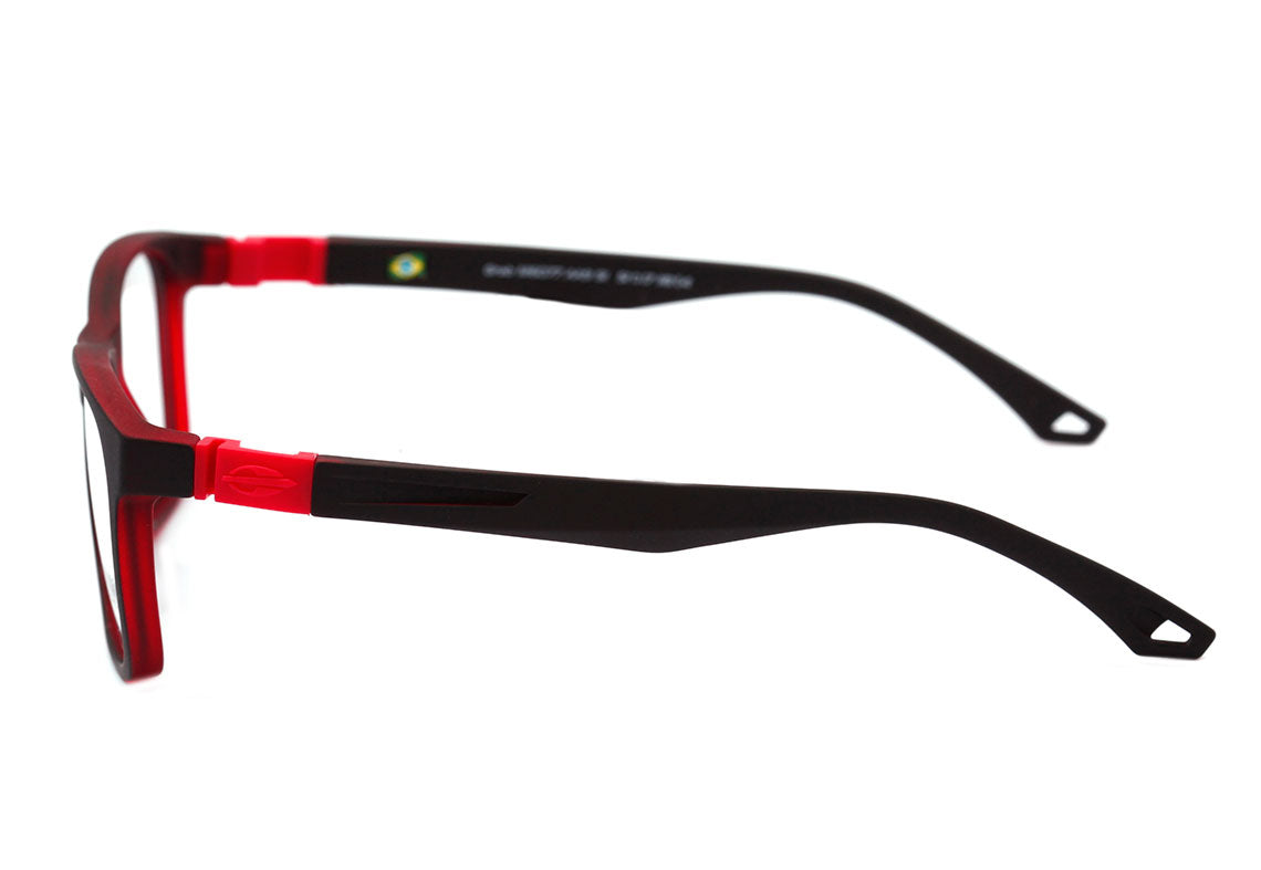 Mormaii Grab NXT Infantil Preto e Vermelho Fosco - Lente 5,1 cm  - Grau