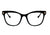 Óculos de Grau Ana Hickmann AH 6366 I A01 Preto Brilho - Lente 5,2 cm