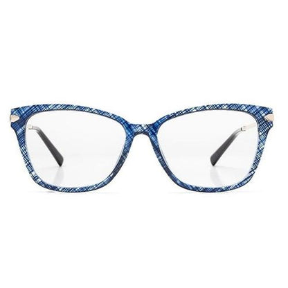 Óculos de Grau Colcci Frida Azul Brilho - Lente 5,5 cm