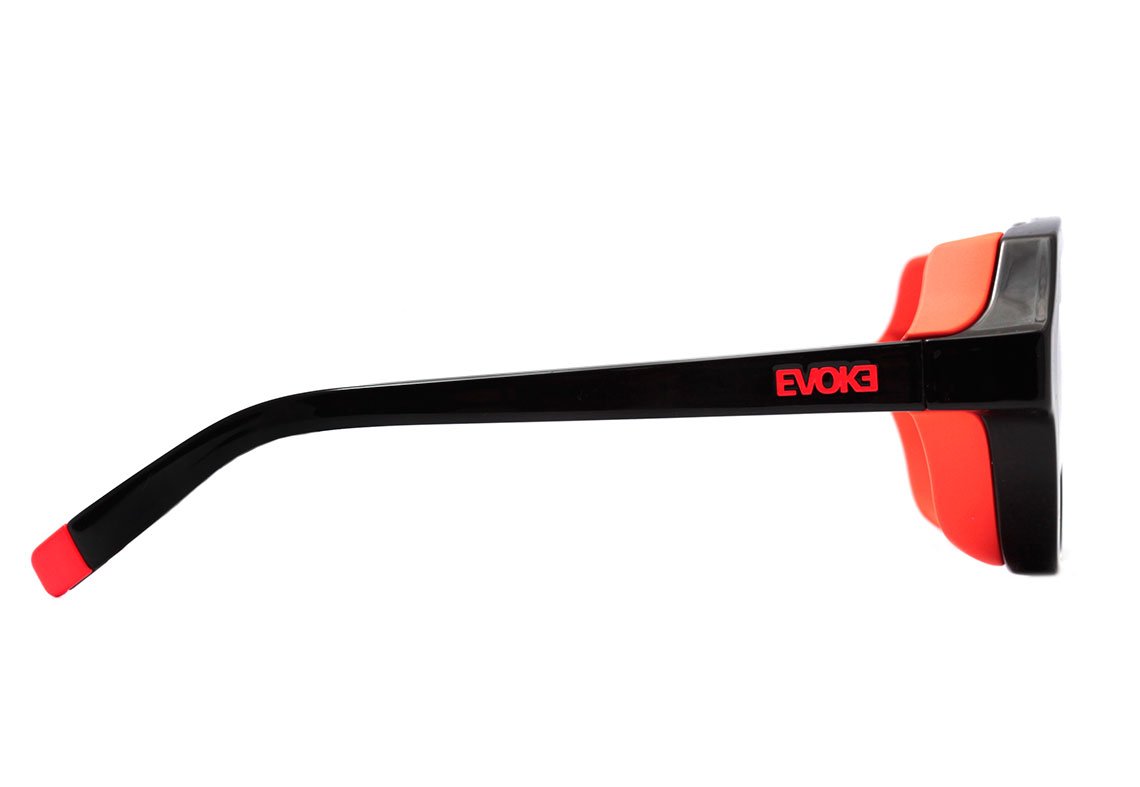 Evoke Avalanche A08 Black Shine Orange Fluor / Gray Total Unico - Lente 5,3 cm