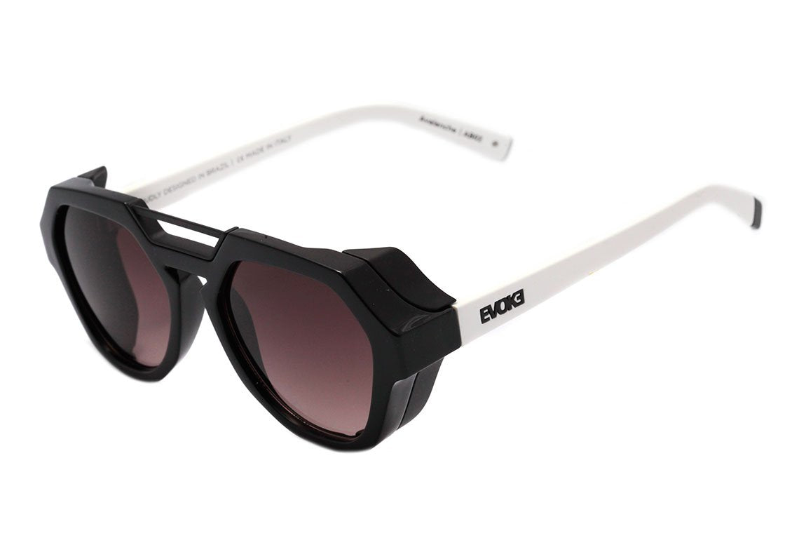 Evoke Avalanche AB02 Black White Shine / Brown Gradient Unico - Lente 5,3 cm