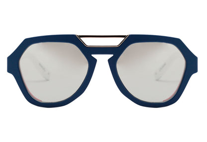 Evoke Avalanche D01 Blue Matte White / Gray Silver Flash Unico - Lente 5,3 cm  - Sol