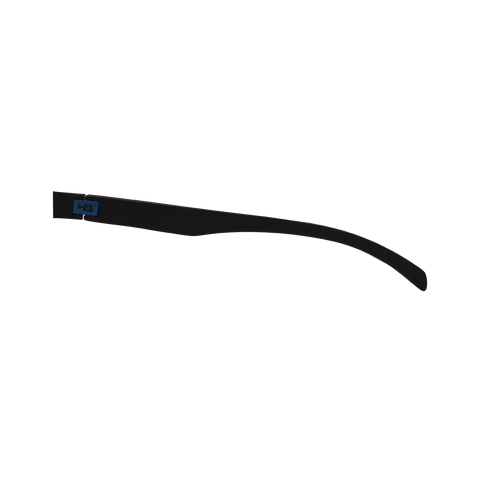 HB Polytech 0339 Clip On Matte Black / Blue Chrome Polarized - Lente 5,3 cm  - Grau