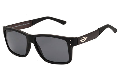 Mormaii Mumbai 2 Preto Brilho e Fosco / Cinza Unico - Lente 5,5 cm