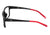 Mormaii Denver Preto e Vermelho Fosco - Lente 5,8 cm  - Grau