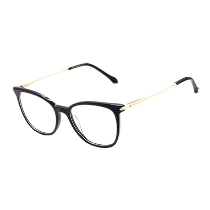 Ana Hickmann AH 6374 A01 Preto Brilho e Dourado - Lente 5,1 cm