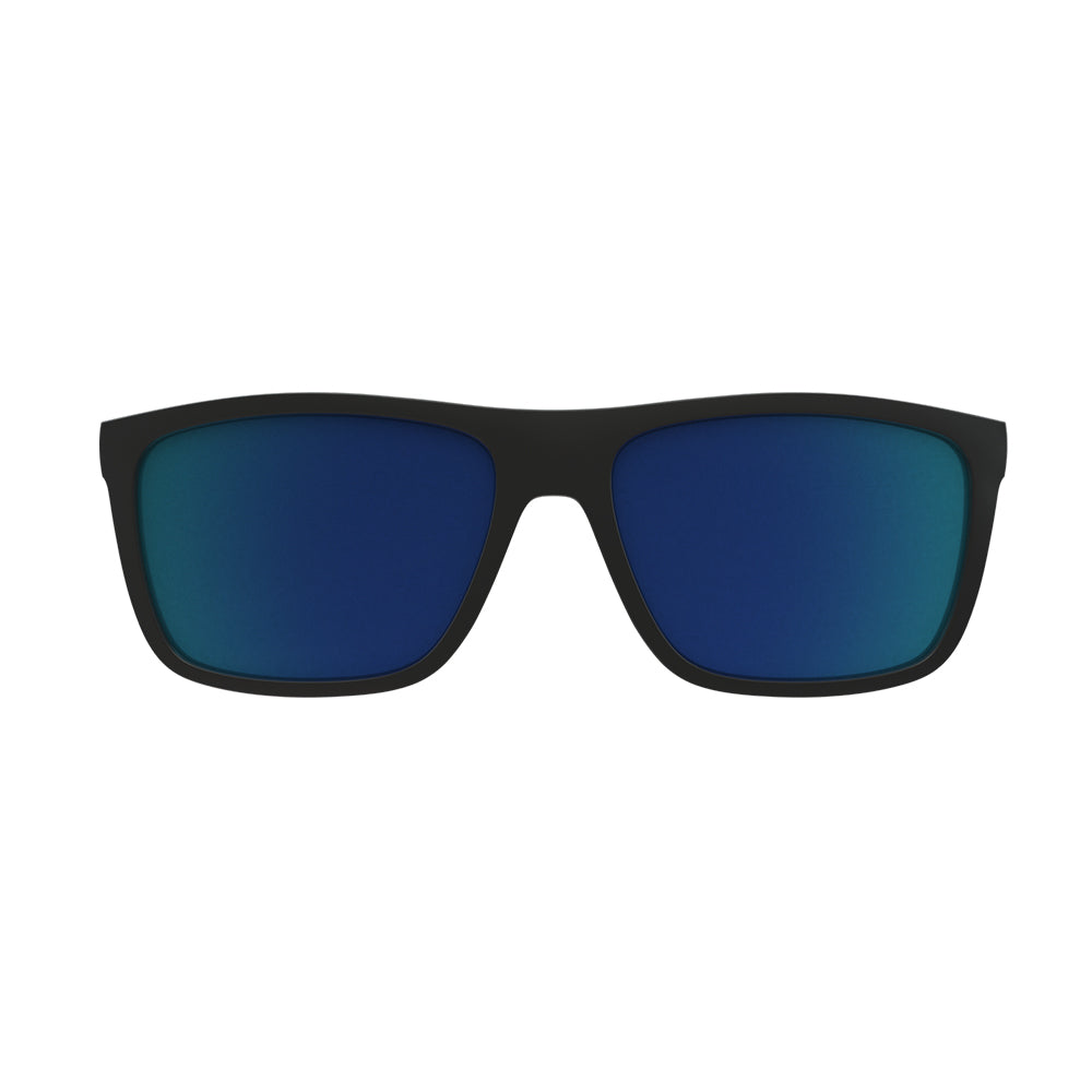 Clip On para Óculos de Grau HB Switch 0380 Matte Black/ Polarized Blue