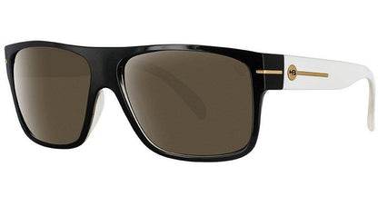 Óculos de Sol HB Would Matte Graphite / Gray Unico - 60 mm Black White/ Brown