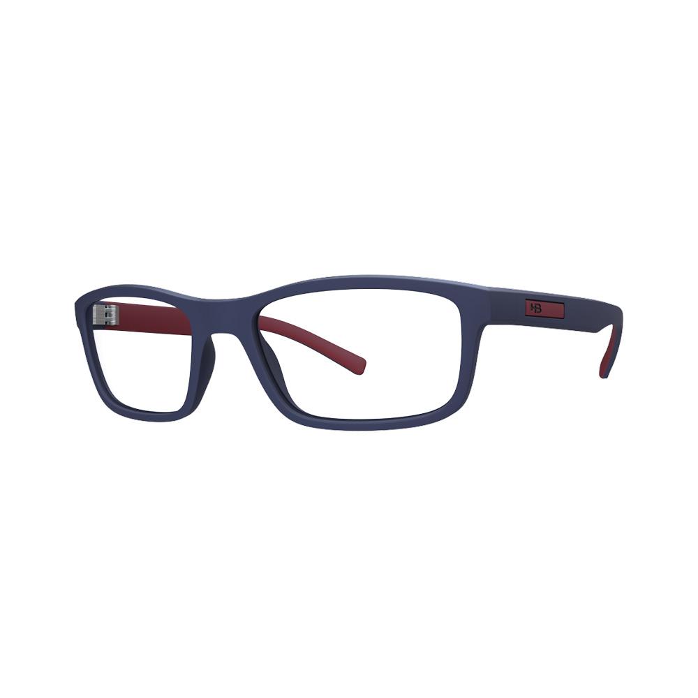 Óculos de Grau HB Polytech M 93121 Matte Navy On Marsala - Lente 5,3 cm