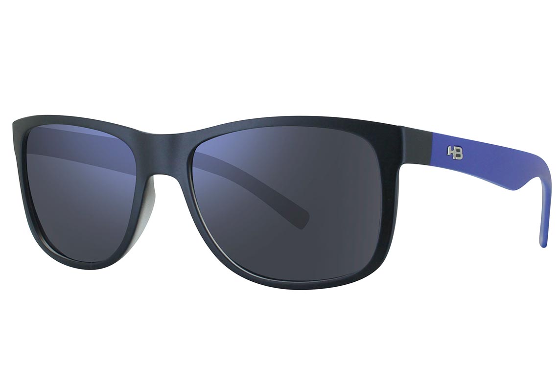 Óculos de Sol HB Teen Ozzie Gloss Black / Gray Unico - 50 mm Matte Black Lucky Green/ Green Espelhado Unico