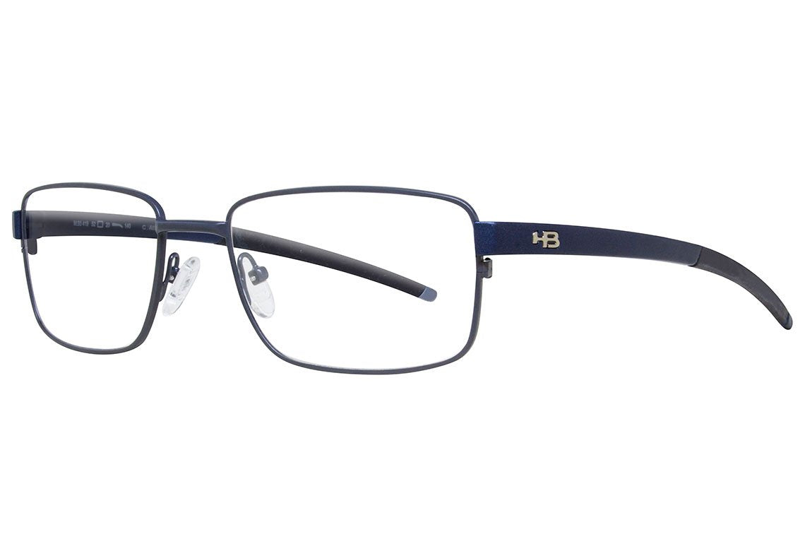 Óculos de Grau HB Duotech M 93423 Matte Graphitte Navy Graphitte Unico - Lente 5,5 cm