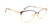 Óculos de Grau Bulget Bg 1602N 01A Marrom e Dourado Brilho Lente 5,4 Cm