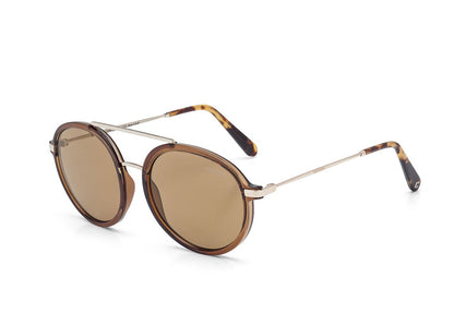 Óculos de Sol Colcci Cindy AZUL MARROM E DOURADO BRILHO/ PRATA ESPELHADO UNICO