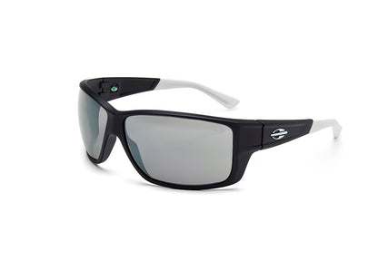 Óculos de Sol Mormaii Joaca Iii Preto E Branco Fosco/ Prata Espelhado Unico