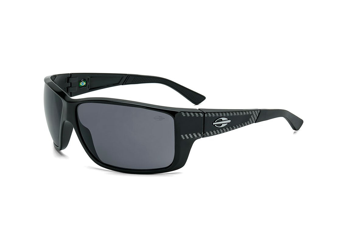 Óculos de Sol Mormaii Joaca Iii Preto E Branco Fosco/ Prata Espelhado Unico