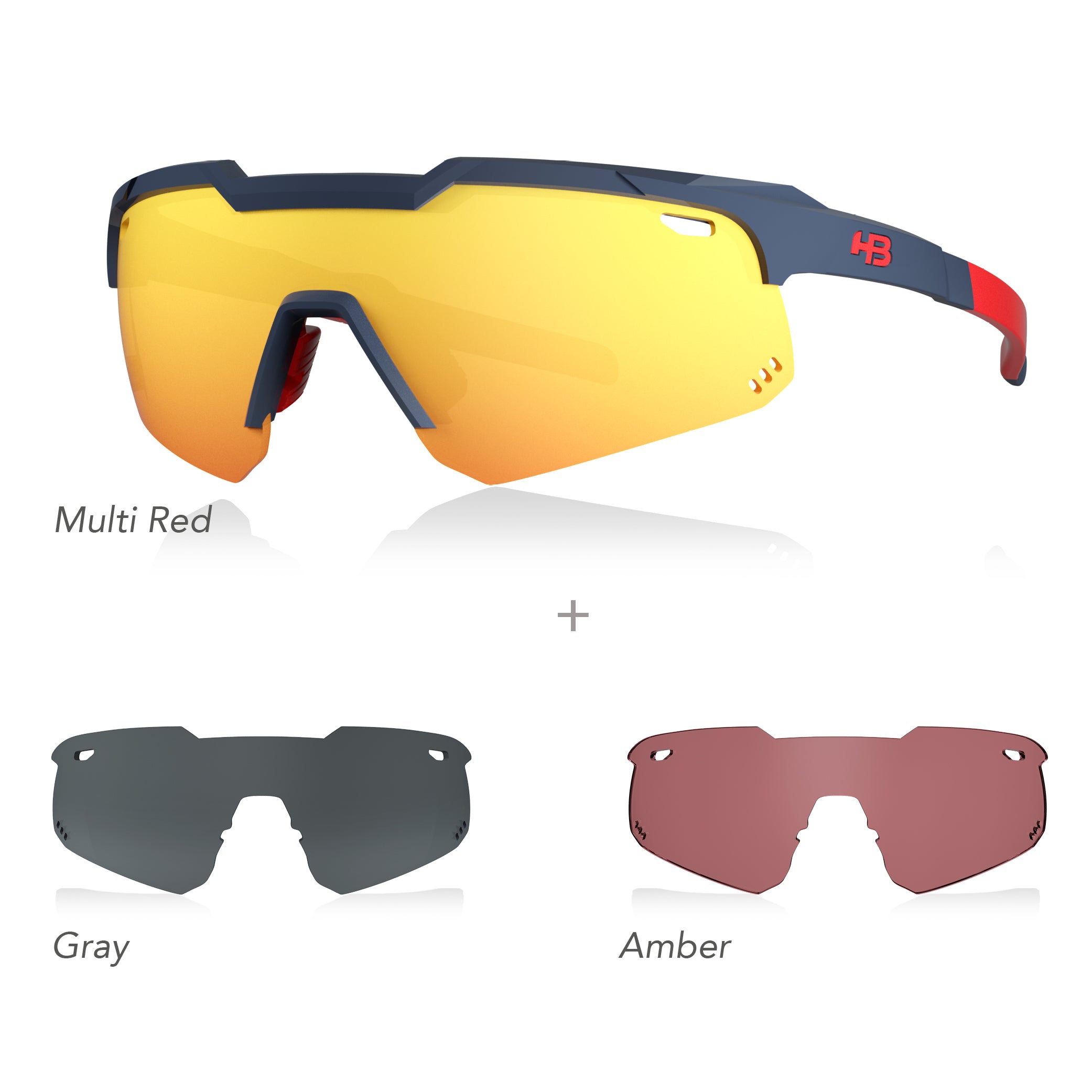 HB Kit Shield Evo Mountain - Kit 1 Multi Red / Gray / Amber