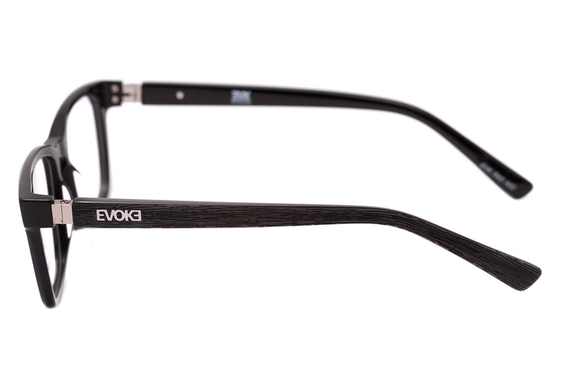 Evoke EVK RX2 A02 Black Shine Temple Black Wood - 53 mm  - Grau