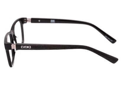 Evoke EVK RX2 A02 Black Shine Temple Black Wood - 53 mm  - Grau