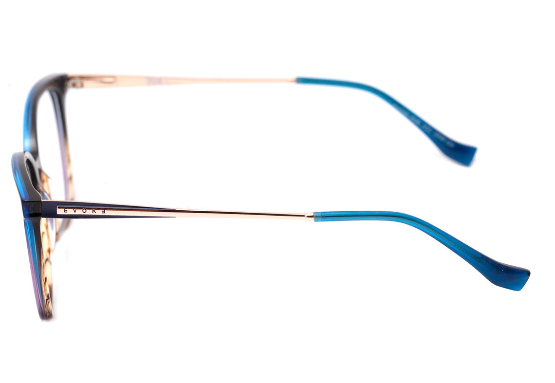 Evoke For You DX45N C01 Blue Brown Crystal Gold 53 mm  - Grau