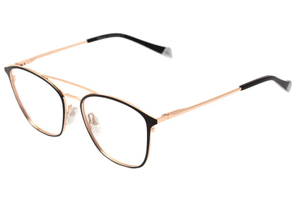 Hickmann HI 1080 09A Preto Fosco e Dourado Brilho - Lente 5,1 cm