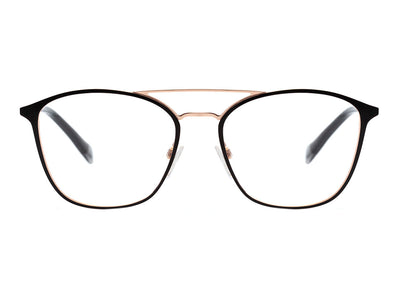 Hickmann HI 1080 09A Preto Fosco e Dourado Brilho - Lente 5,1 cm