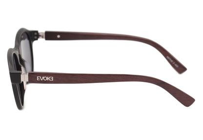 Evoke Native 2 A02 Black Matte Temple Wood / Gray Unico - Lente 5,0 cm