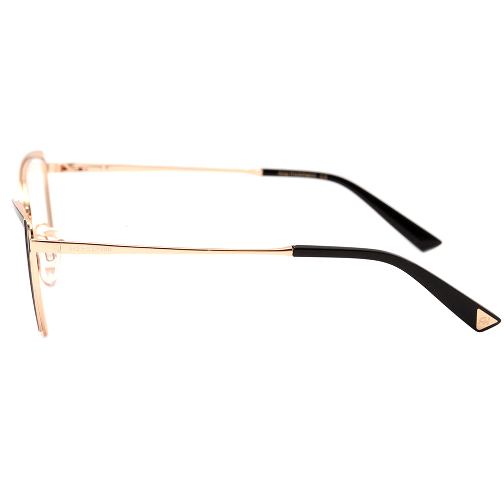 Ana Hickmann AH 1408 09B Preto Fosco e Dourado Brilho - Lente 5,4 cm