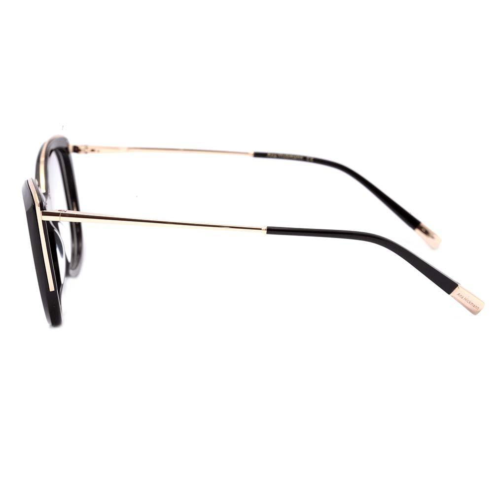 Ana Hickmann AH 6383 T01 Vermelho Translúcido e Dourado Brilho - Lente 5,4 cm A01 Preto E Dourado Brilho Lente 5,4 Cm