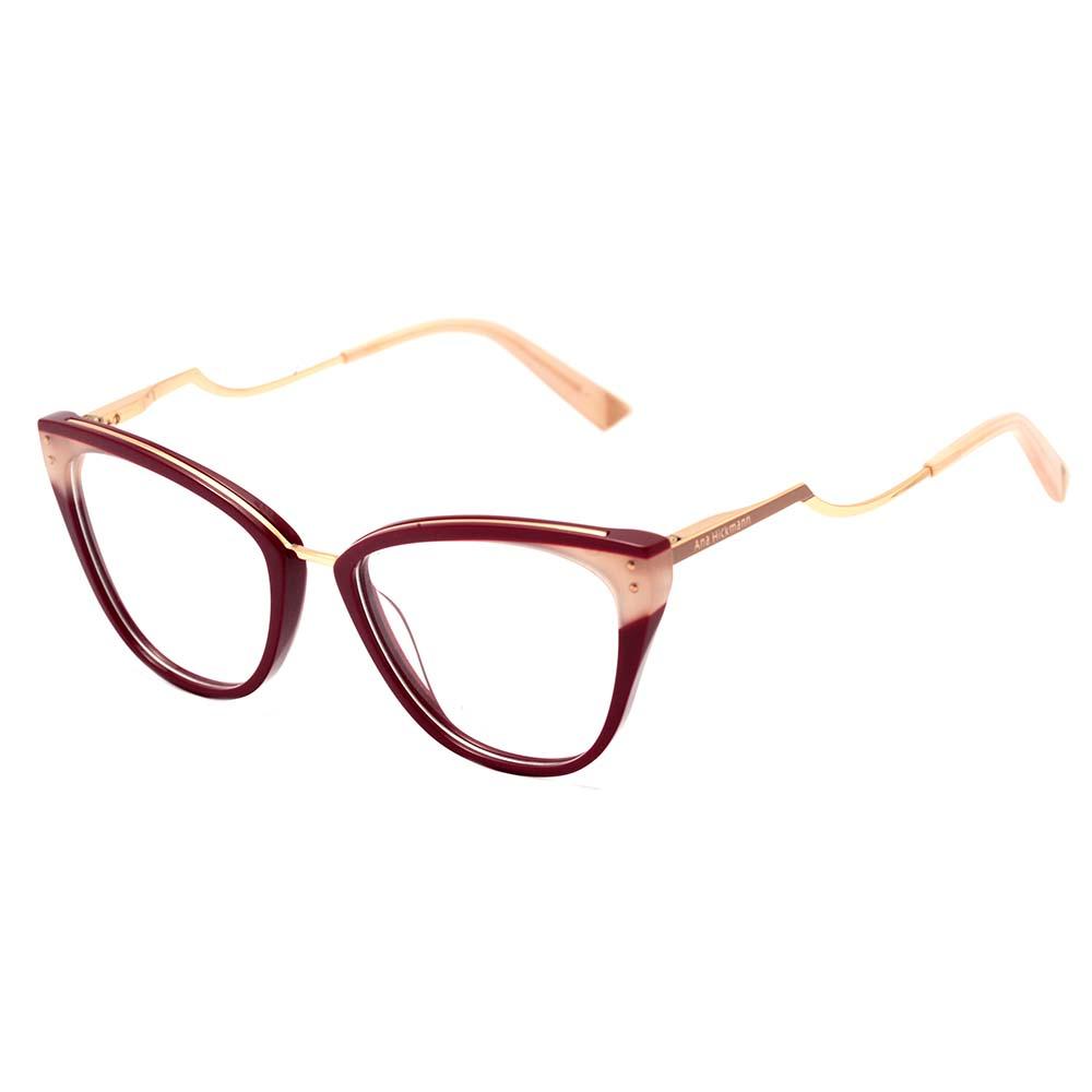 Ana Hickmann AH 6401 P03 Vermelho e Dourado Brilho - Lente 5,3 cm