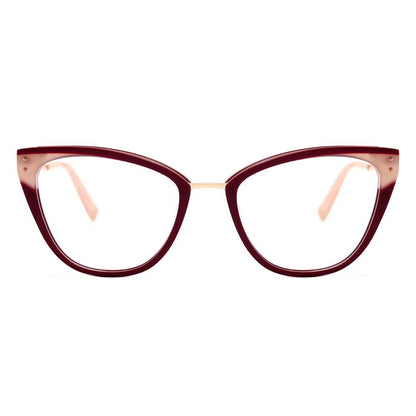 Ana Hickmann AH 6401 P03 Vermelho e Dourado Brilho - Lente 5,3 cm